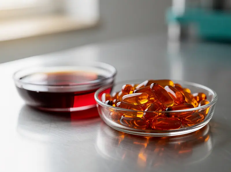 Softgels with orange carotenoid oil