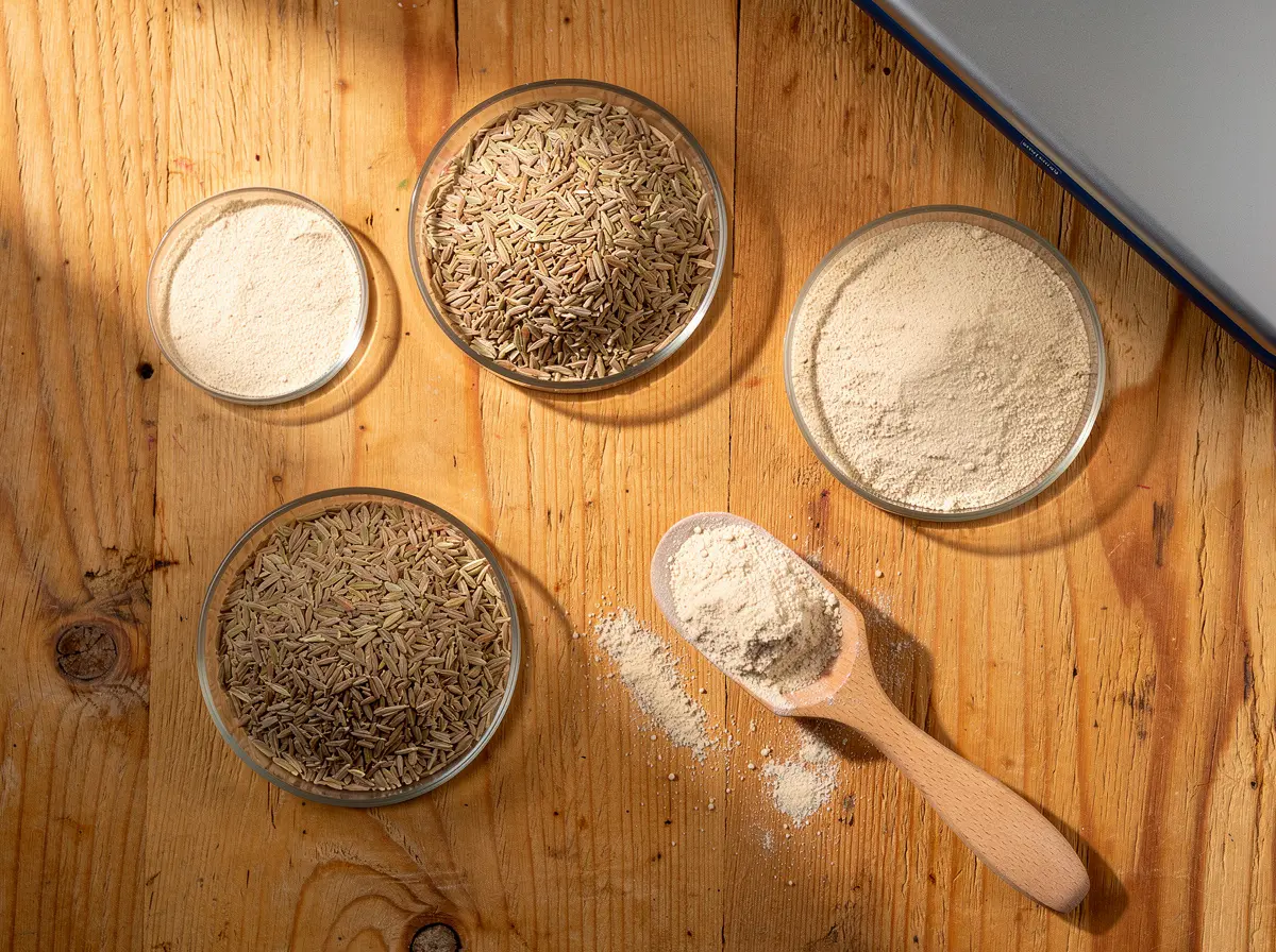 Dietary fibre powders and psyllium husk